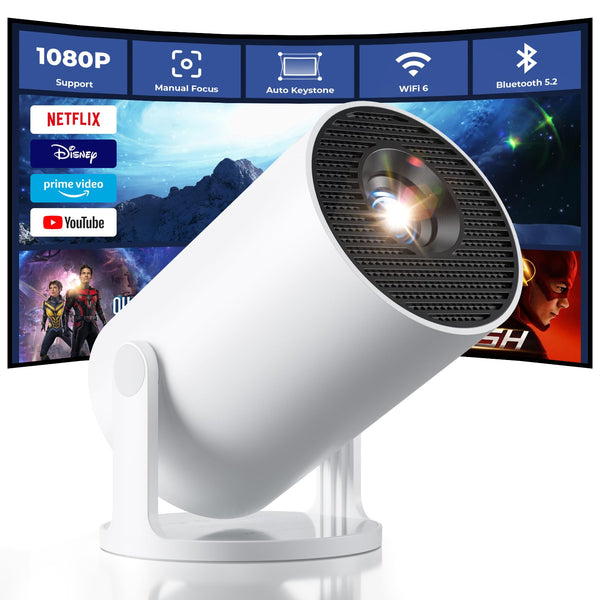 Portable Mini Projector HY300 – WiFi | Android 11.0 | Full HD 1080P Home Theater for Indoor & Outdoor